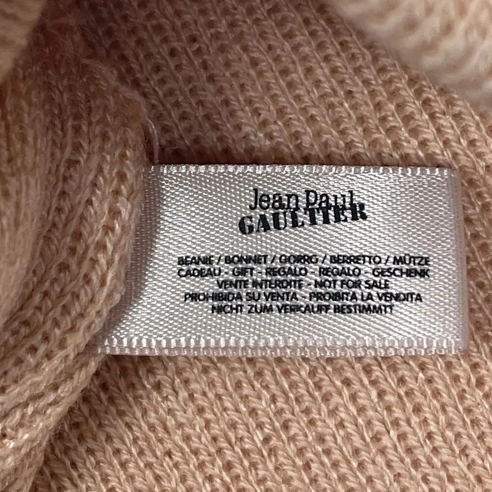 Jean Paul Gaultier Beanie - Peach Tan - Perfume Gift with Purchase Hat - Picture 5 of 6
